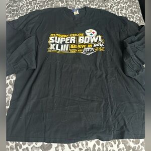 Pittsburgh Steelers L/S Super Bowl T-shirt sz 2XL